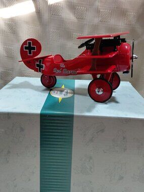 1950s Red Baron Airplane Pedal Car Replica Limited Edition By Hallmark Vintage